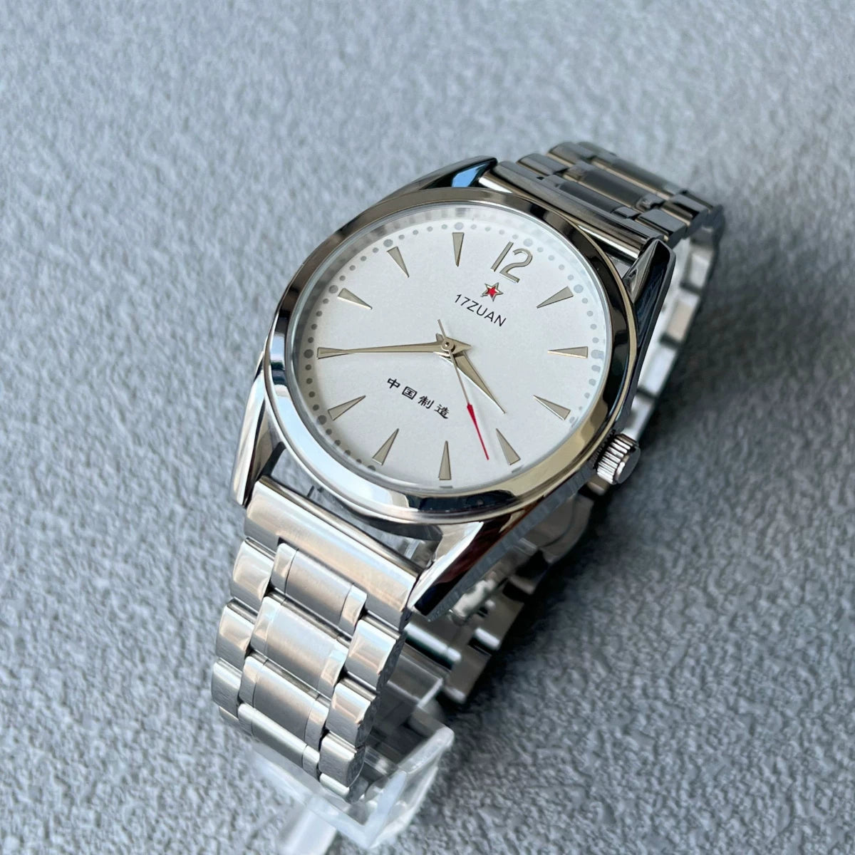 Vintage 7120 Manual Wind Mechanical Men's Watch August 1st Retro Gift NOS