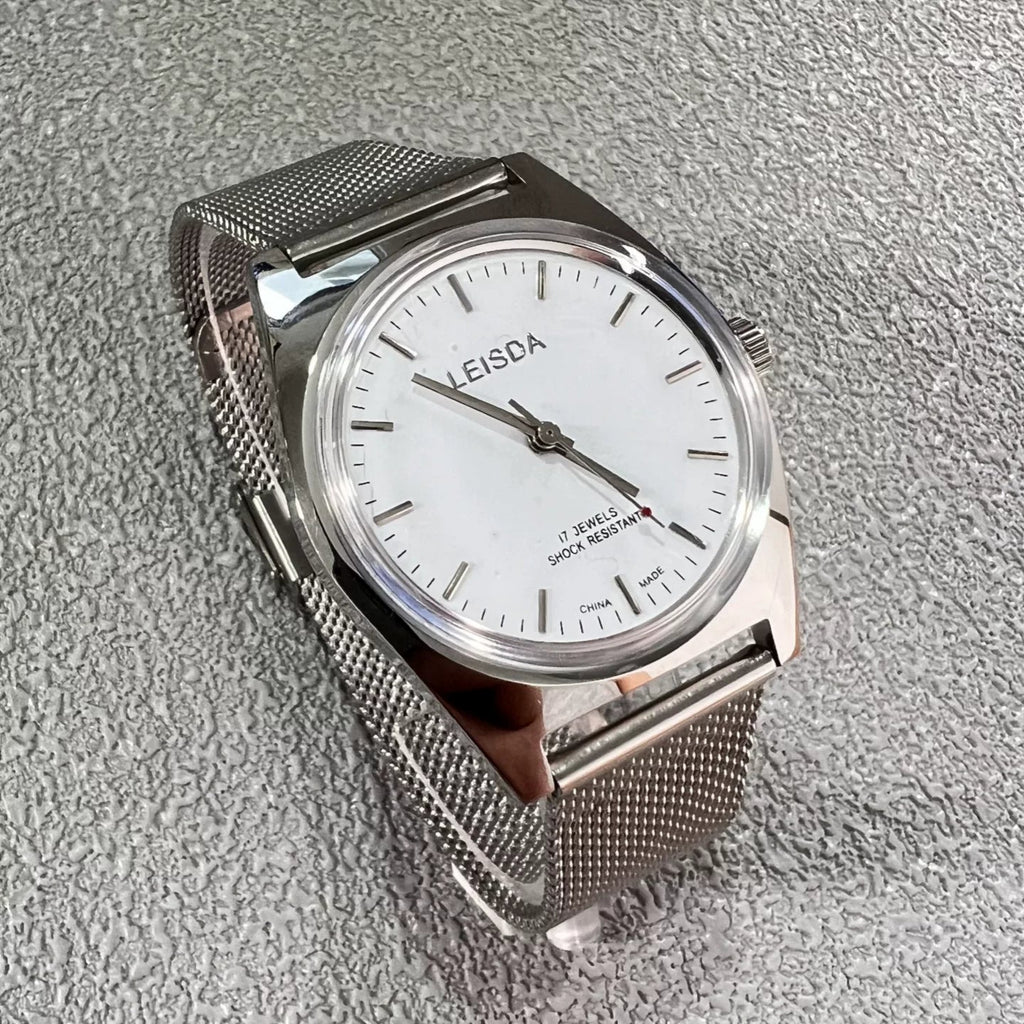 LEISDA 7120 Manual Wind Mechanical Men's Watch Classic Minimalist Vintage