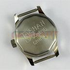 Liaocheng TAISHAN 25mm mechanical lady watch with 19 jewels and golden nail markers in round case