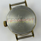 25mm China Made Lady manual watch with 17 jewels, yellow dial, golden nail hands ? elegant timepiece.