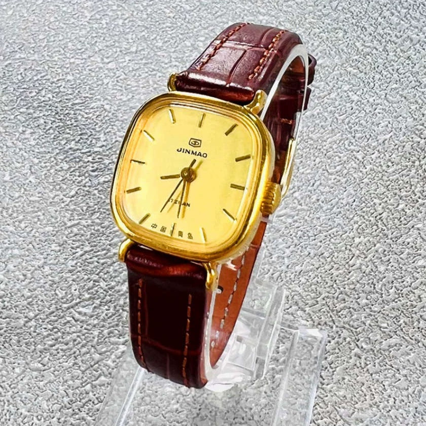 Golden Anchor Ladies Manual Wind Mechanical Watch Vintage Retro Student NOS
