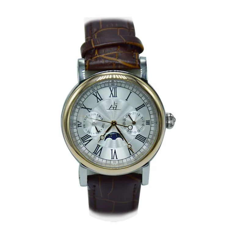 Vintage Men's Automatic Mechanical Watch Waterproof All Steel Sapphire Crystal
