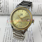 Shanghai Factory 36.5mm manual mechanical watch with 19 jewels, shock-resistant design for durability.