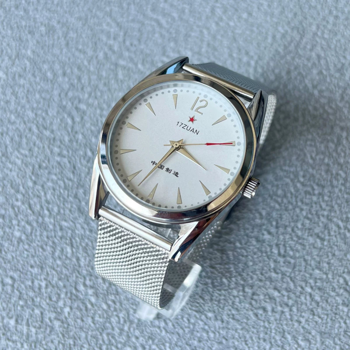 Vintage 7120 Manual Wind Mechanical Men's Watch August 1st Retro Gift NOS