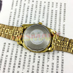Brown dial 36mm Donglang manual watch with 17 jewels, single calendar, classic style timepiece.