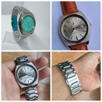 Peacock Semi-Automatic Mechanical Watch Steel Date Vintage Classic NOS