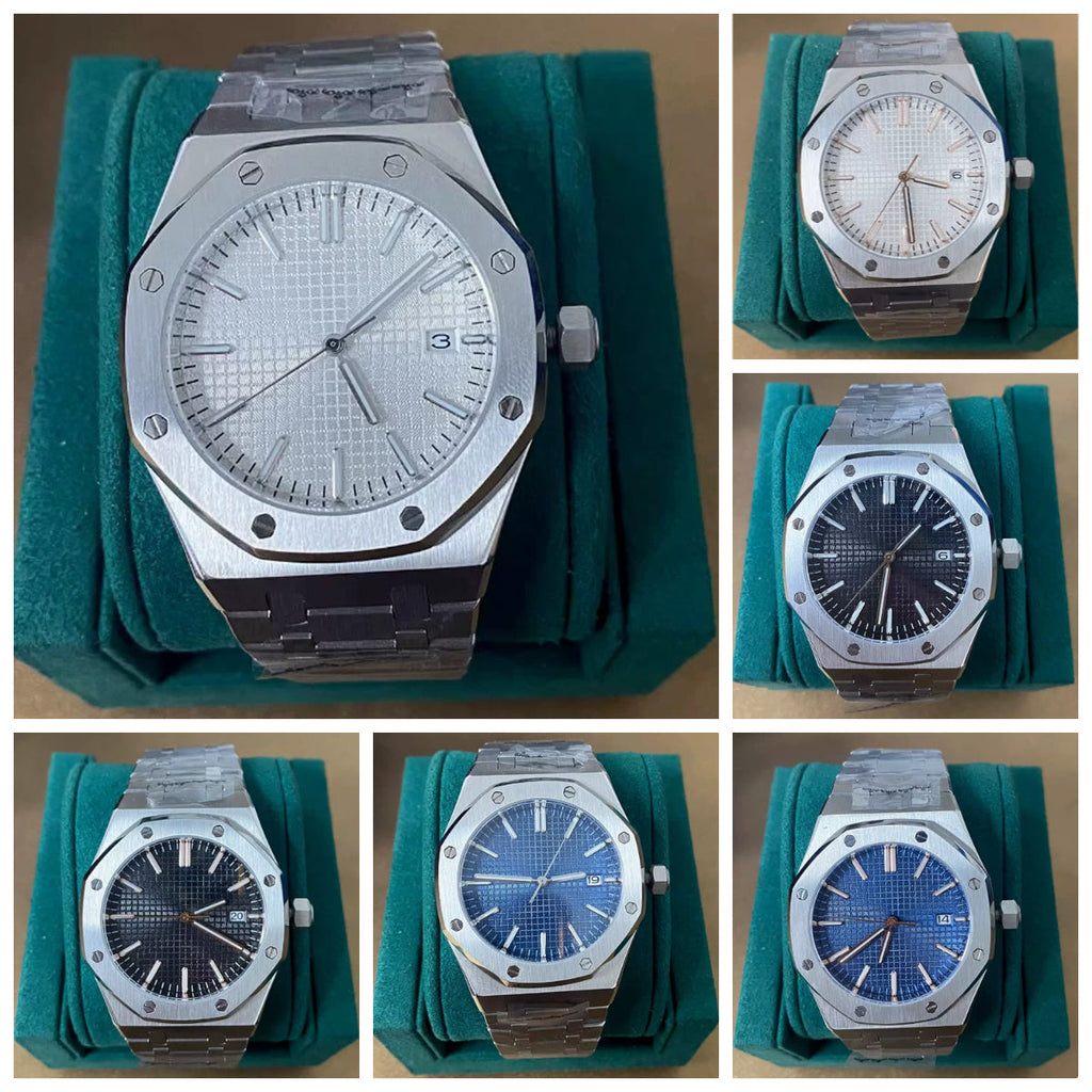 No Logo 41mm Automatic Watch Steel Case Bracelet Sapphire Crystal NH35