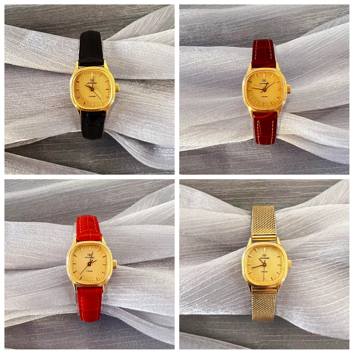 Golden Anchor Ladies Manual Wind Mechanical Watch Vintage Retro Student NOS