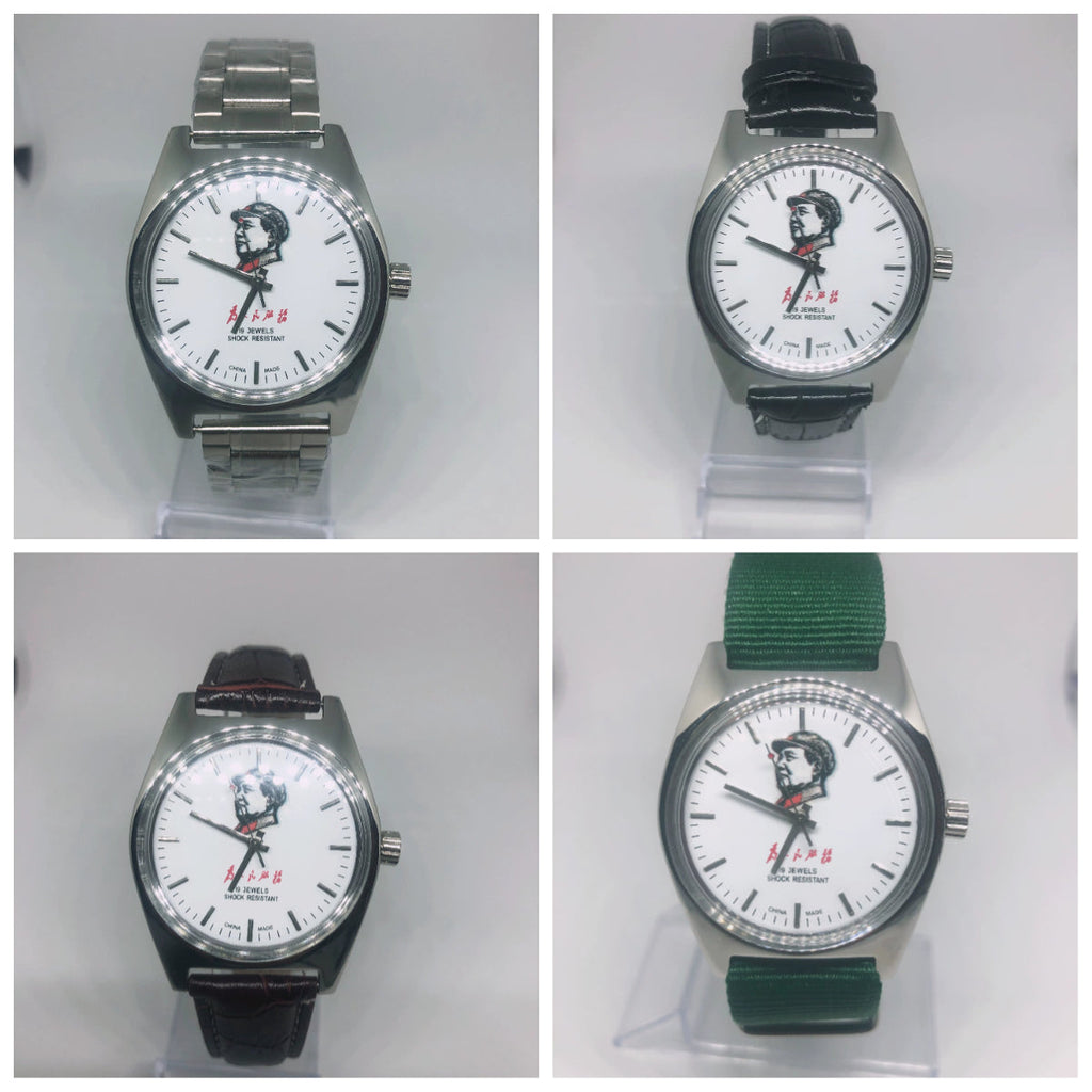 Fuxing 7120 Manual Wind Mechanical Watch 19 Jewels Steel Arabic Dial Vintage