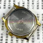 34mm Kongque black manual watch with 17 jewels and single date calendar, showcasing precise mechanical craftsmanship.