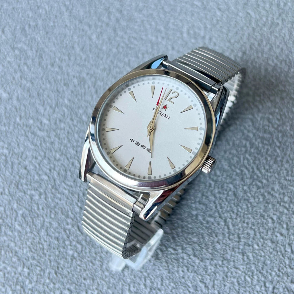 Vintage 7120 Manual Wind Mechanical Men's Watch August 1st Retro Gift NOS