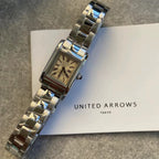 UNITED ARROWS Ladies Small Square Dial Watch Japan Import Vintage Fashion