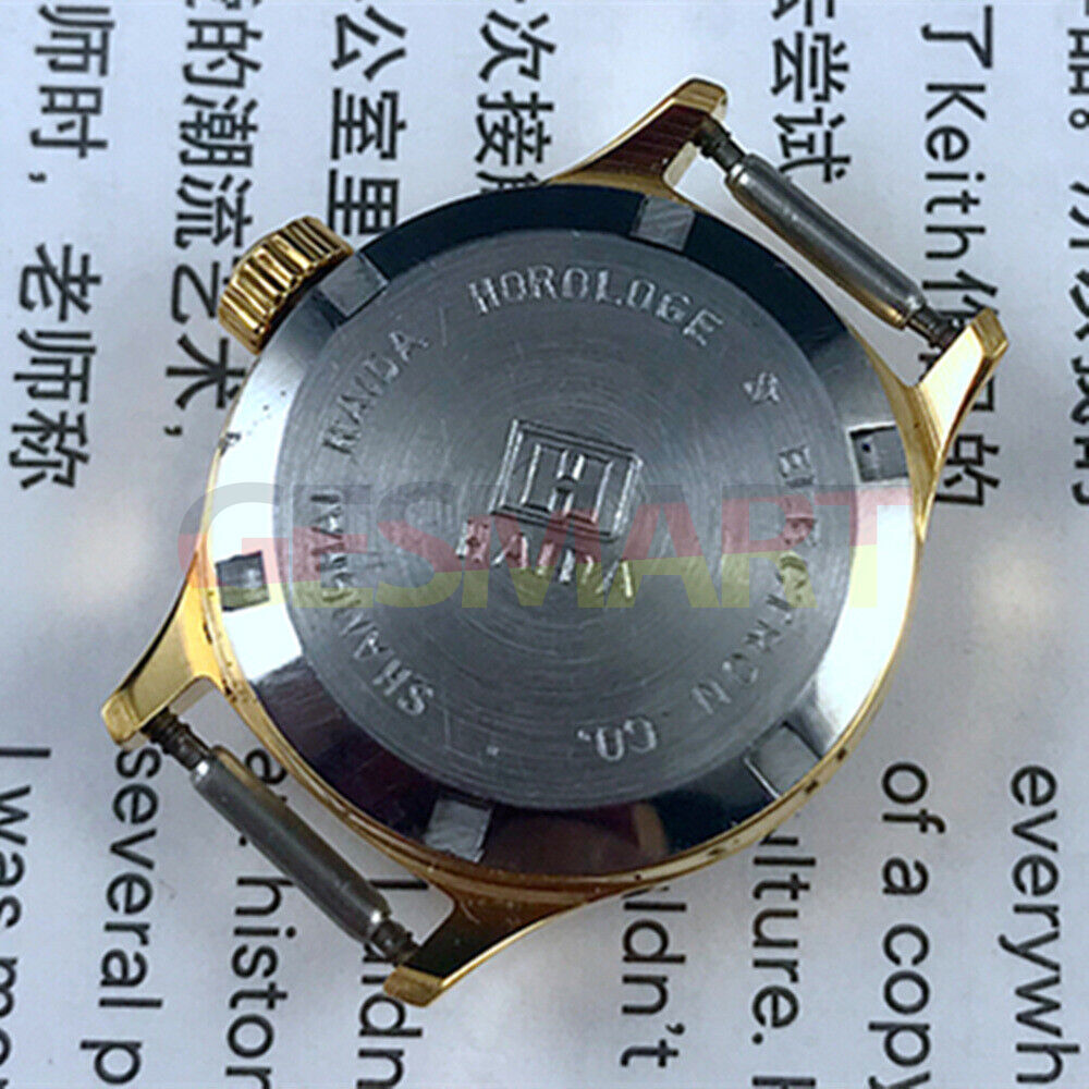 HAIDA 23mm lady watch with golden nail markers, 17 jewels, and gradient blue dial for elegant style.