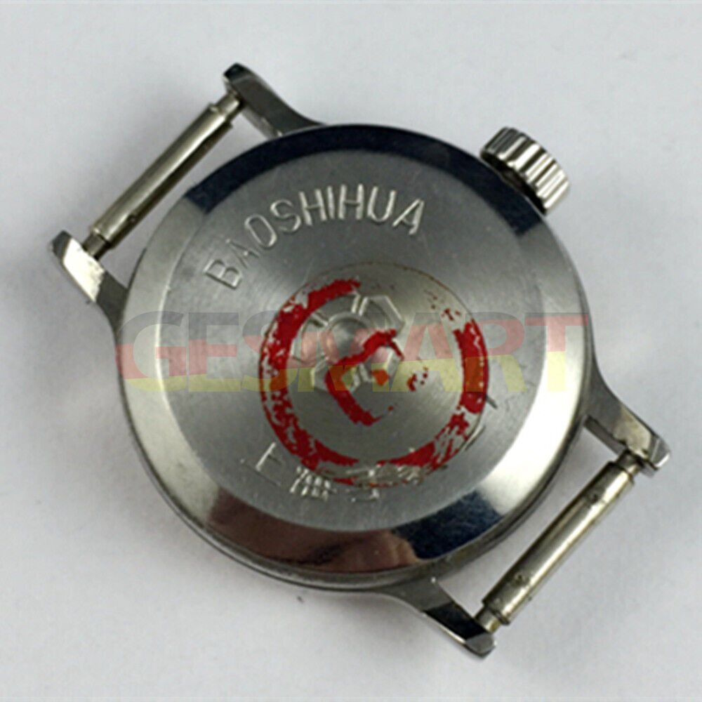 Shanghai Manual Lady Watch featuring golden nails, yellow dial, round case, 17 jewels for elegant style.