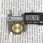 Liaocheng TAISHAN lady watch with 19 jewels, golden nail markers, and elegant gold-tone case for refined style.