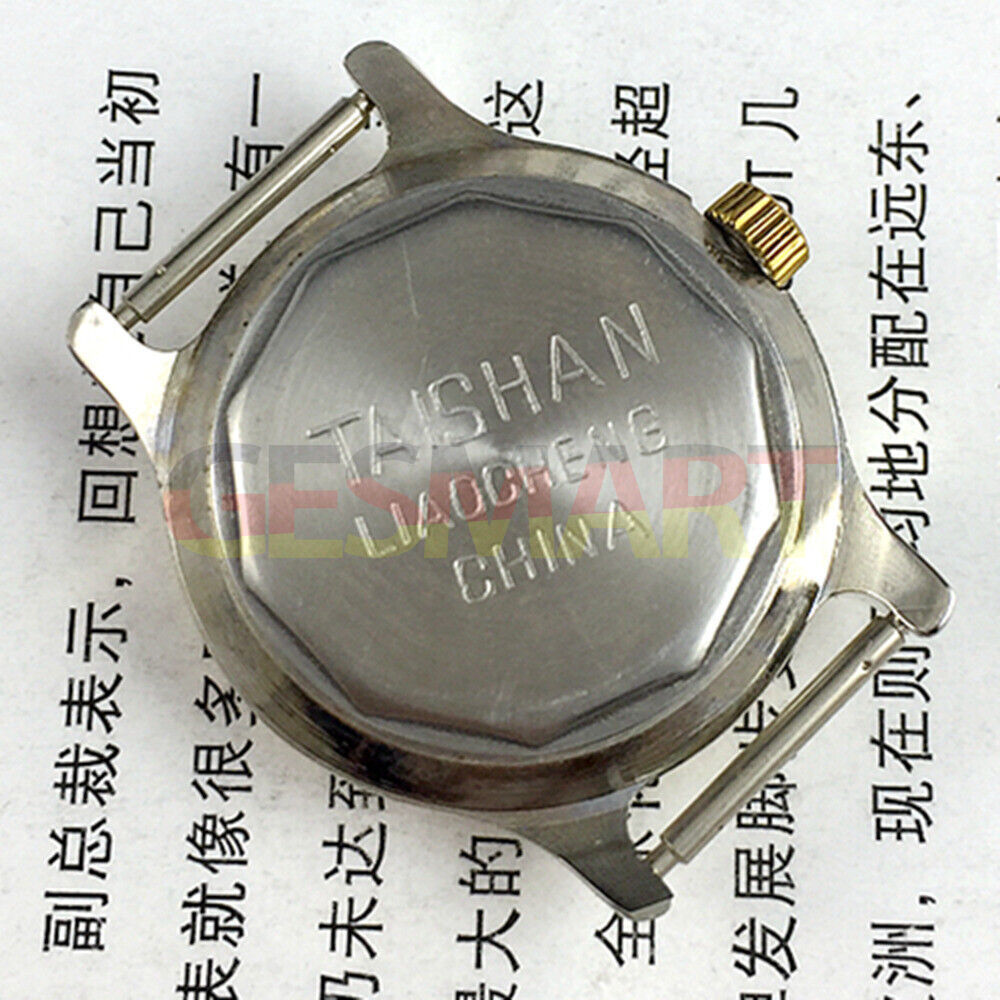 TAISHAN 28mm manual mechanical lady watch with golden case, 19 jewels, and numeric dial for elegant style.