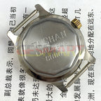 TAISHAN 28mm manual mechanical lady watch with golden case, 19 jewels, and numeric dial for elegant style.