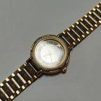 HAIDA Two-Tone Vintage Quartz Watch Round Glass Crystal NOS Third Factory
