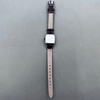 33mm Dandong golden dial manual watch with square case, 17 jewels, elegant mechanical timepiece by Dandong.