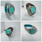 Peacock Semi-Automatic Mechanical Watch Steel Date Vintage Classic NOS