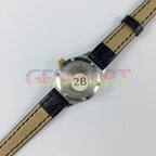 HAIDA 23mm women's mechanical watch with golden nail accents and 17 jewels in a round gold case for elegant style.