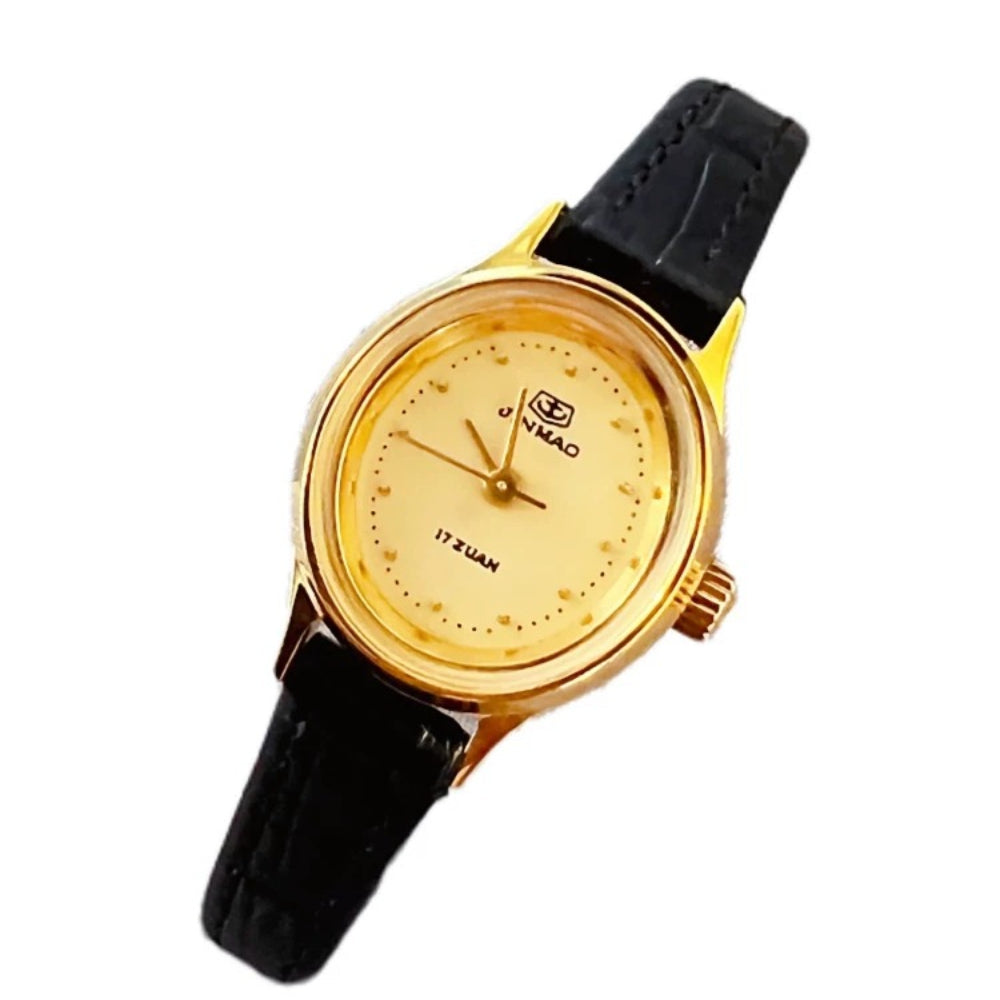 Golden Anchor Ladies Manual Wind Mechanical Watch Vintage 90s Student NOS