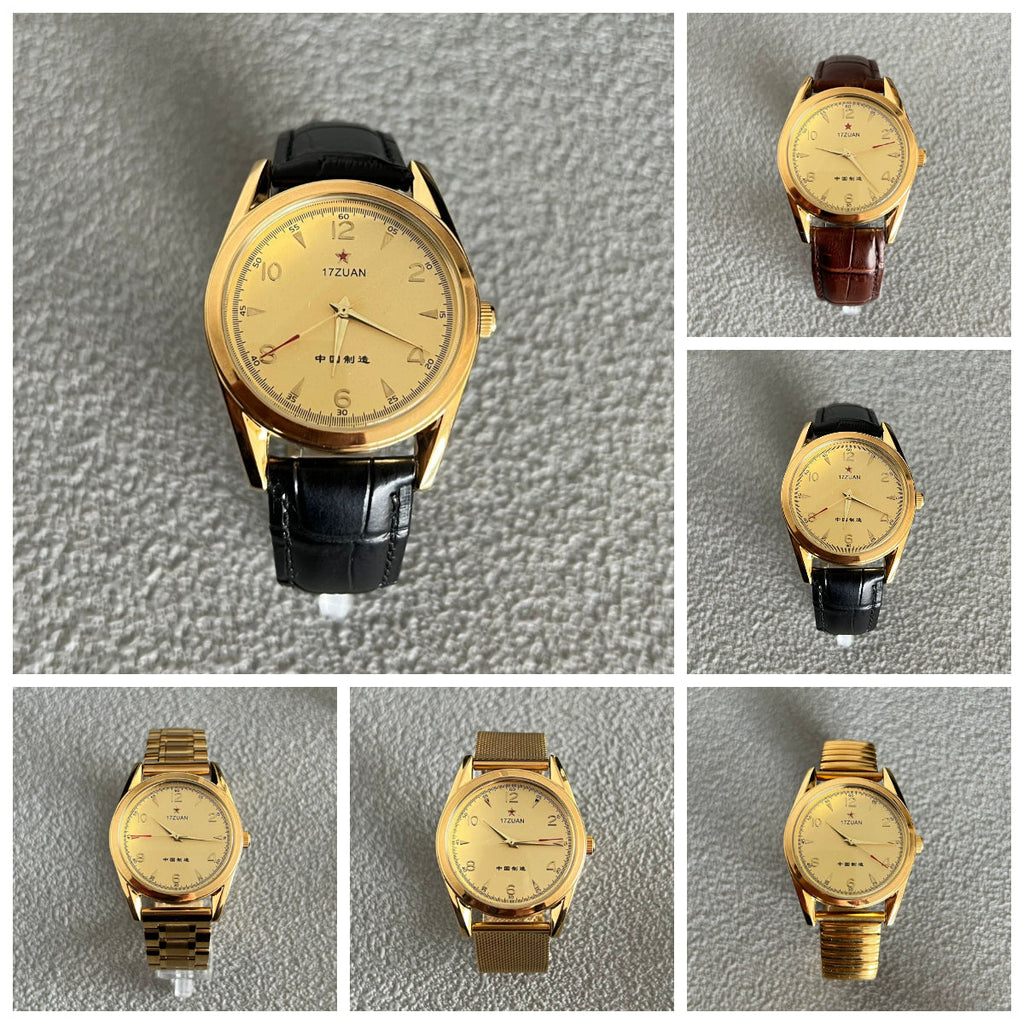 Vintage 7120 Manual Wind Mechanical Men's Watch August 1st Commemorative 90s NOS
