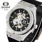 GESMART Men's New Automatic Mechanical Watch Silicone Band Business Trendy Wristwatch