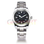 Men's 40mm mechanical diving watch, 316L stainless steel, sapphire glass, waterproof design.