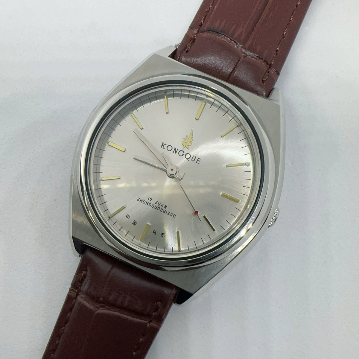 Peacock Semi-Automatic Mechanical Watch Classic Fashion Steel Vintage NOS