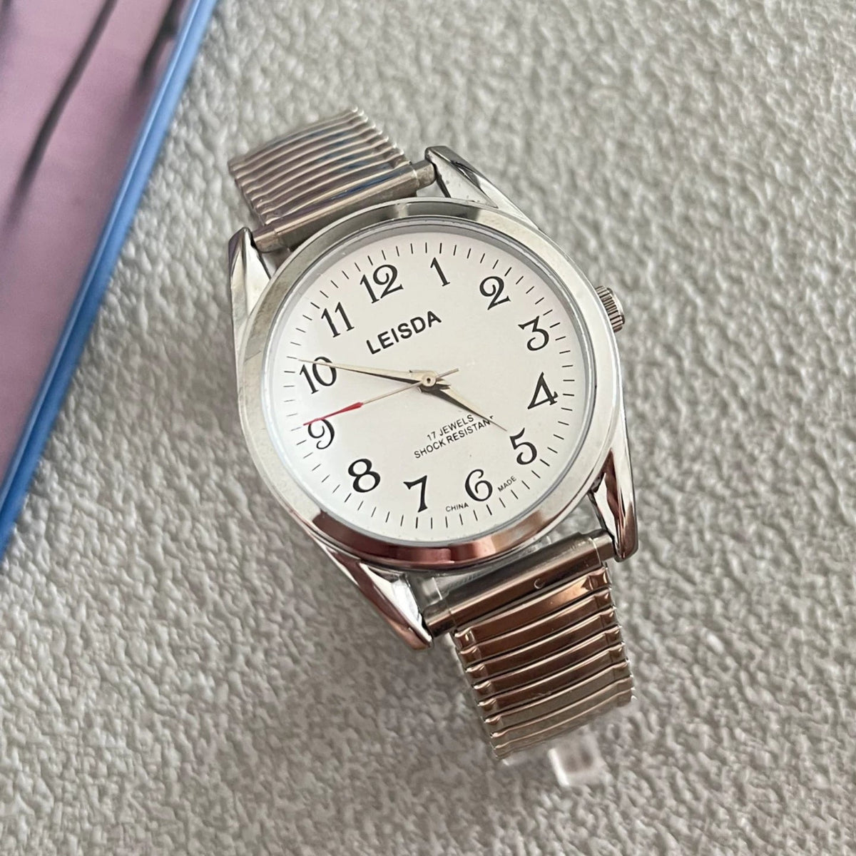 LEISDA 7120 Manual Wind Mechanical Watch Classic Vintage Student NOS