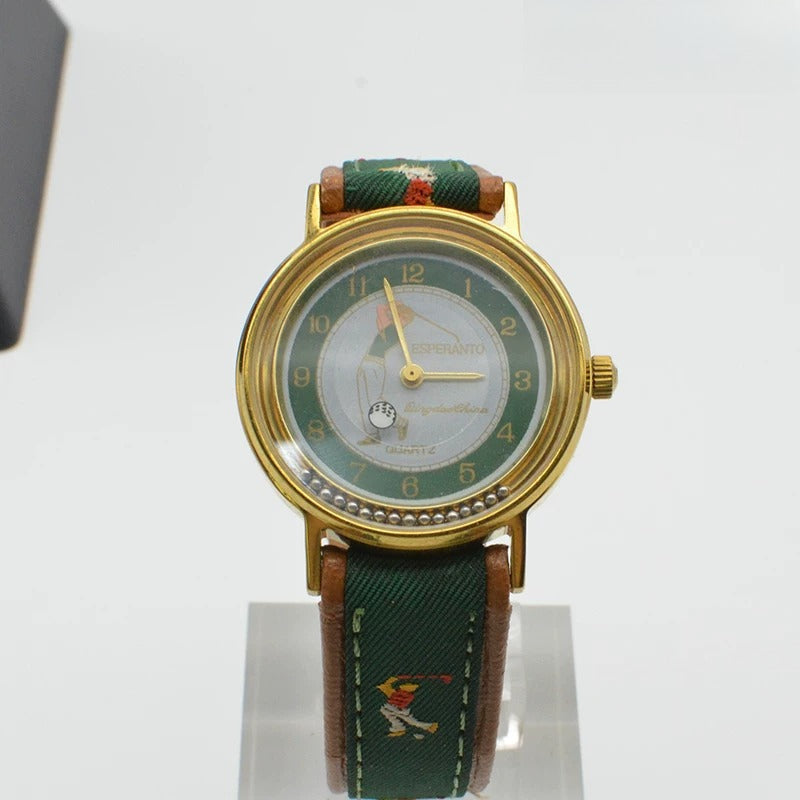Golf Commemorative Creative Quartz Men's Watch Ball Bearing Design NOS Qingdao