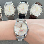 Vintage Diamond 7120 Manual Wind Mechanical Men's Watch Serve the People 90s