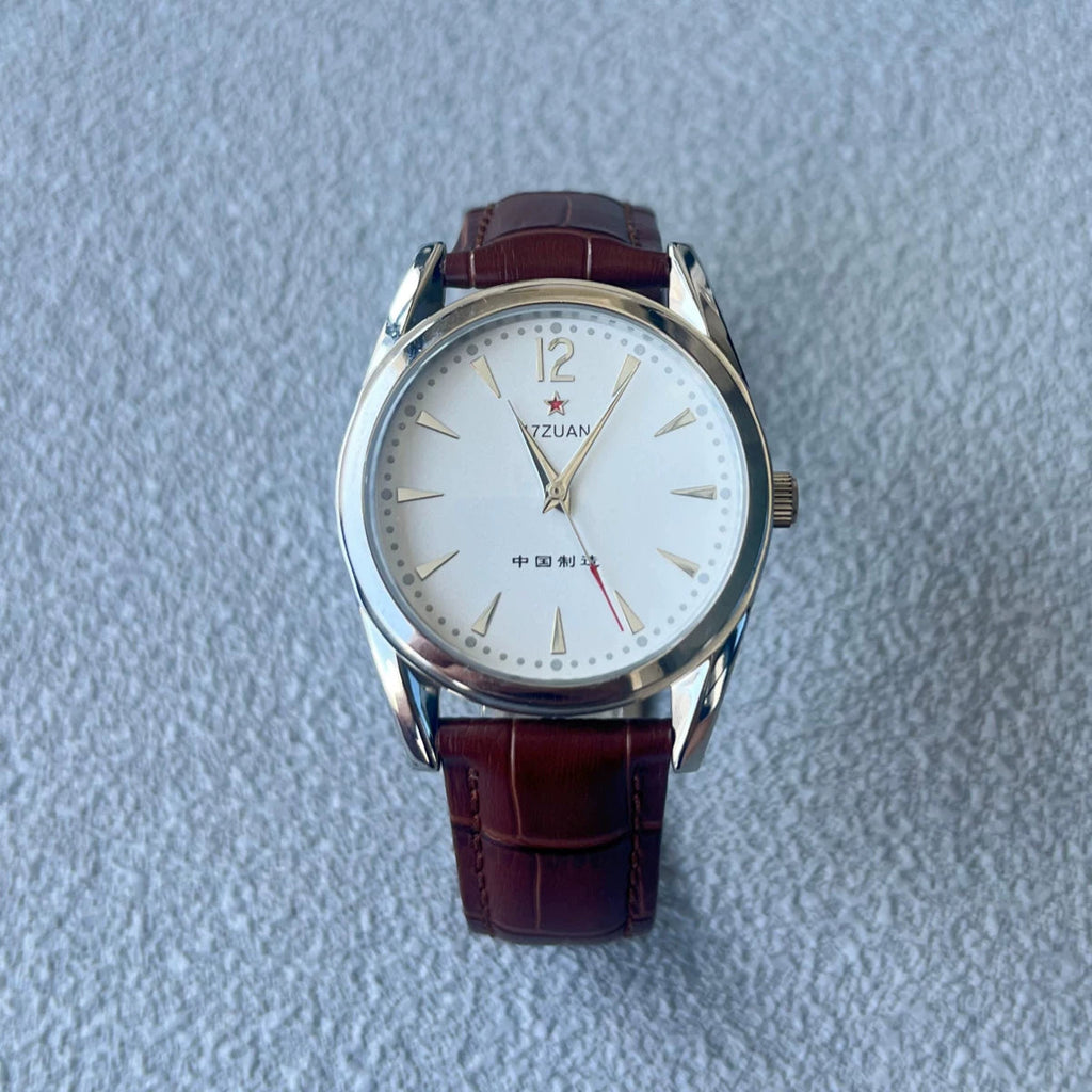 Vintage 7120 Manual Wind Mechanical Men's Watch August 1st Retro Gift NOS
