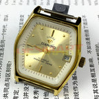 33mm Shanghai manual mechanical watch with diamond accents, 17 jewels, single calendar, elegant design.