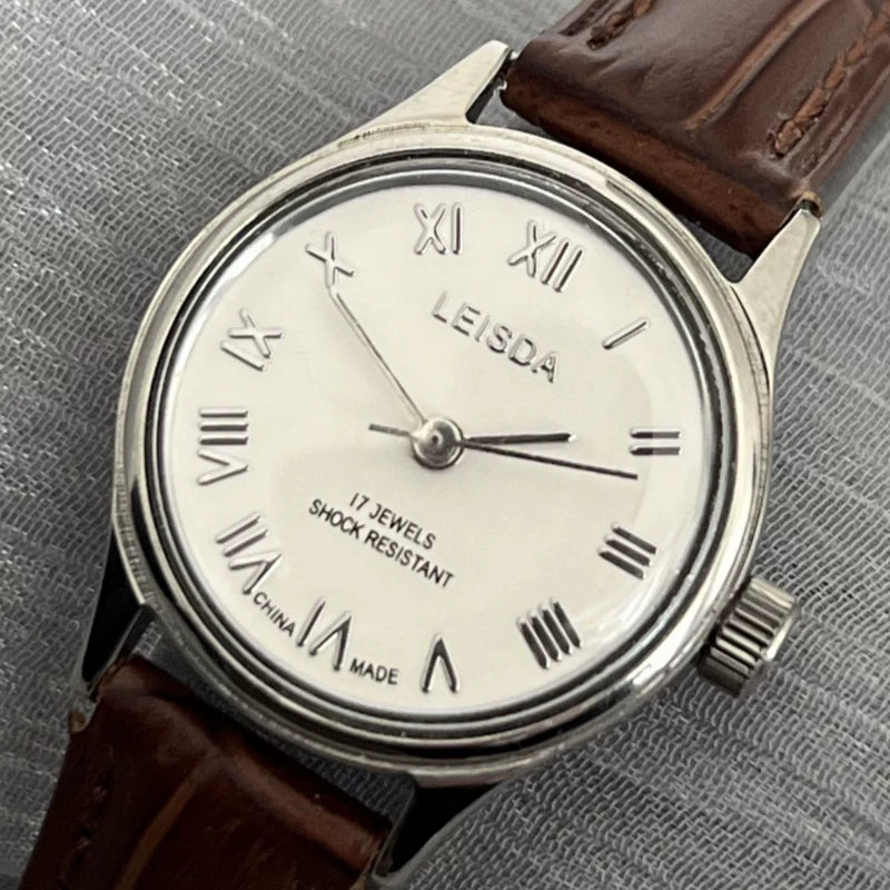 LEISDA Ladies Manual Wind Mechanical Watch Small Minimalist Vintage NOS
