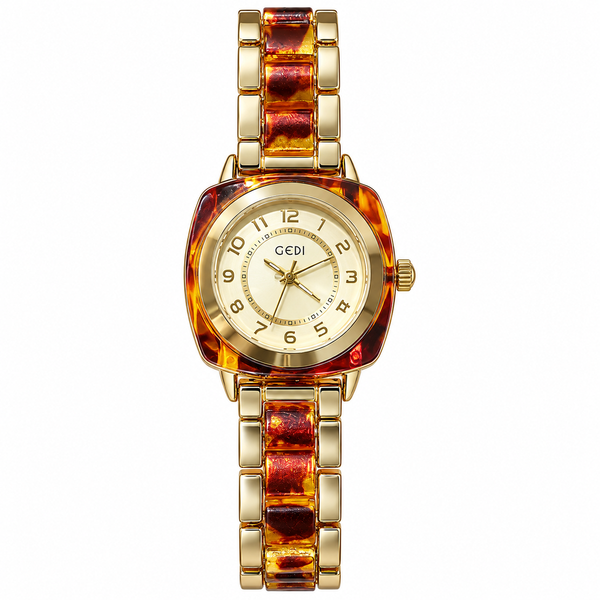 Women's Amber-Tone Vintage Quartz Watch