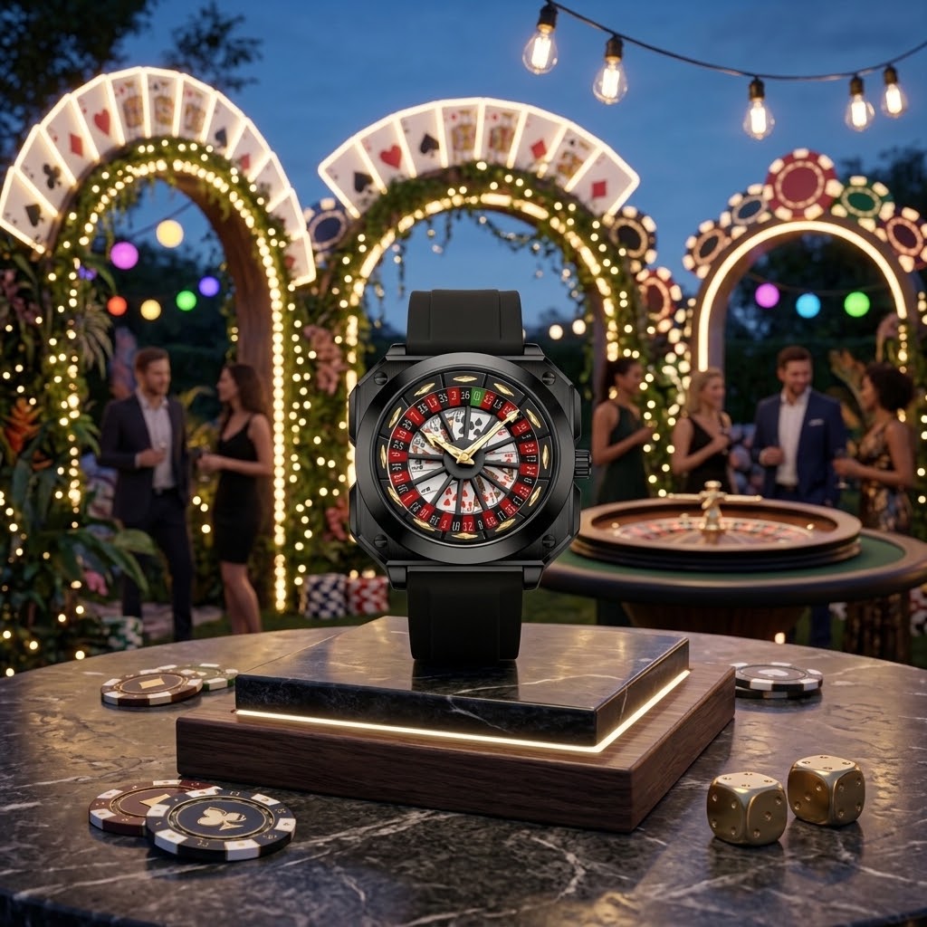 Men's Caishen Rotating Disc Quartz Watch