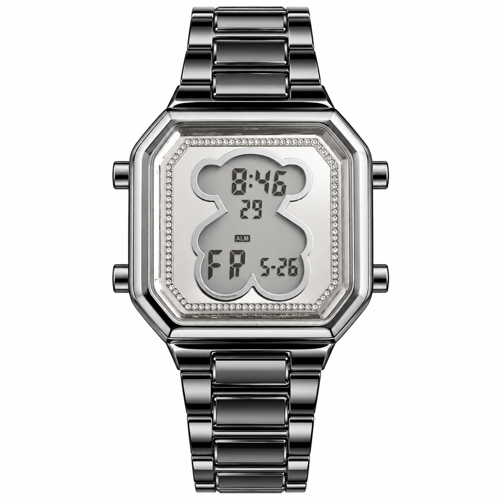 Women's Cartoon Sport Watch with Silicone Strap