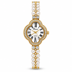 Women's Four-Leaf Clover Pearl Quartz Watch