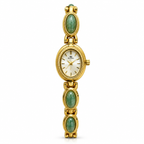 Women's Vintage Pearl Gold-Tone Bracelet Quartz Watch