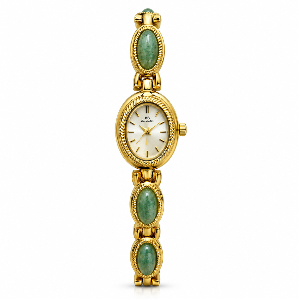 Women's Vintage Pearl Gold-Tone Bracelet Quartz Watch