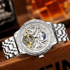 GESMART Men's Tourbillon Automatic Mechanical Watch Water Resistant Luminous