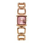 Women's Small Square Steel-Band Rhinestone Bracelet Quartz Watch