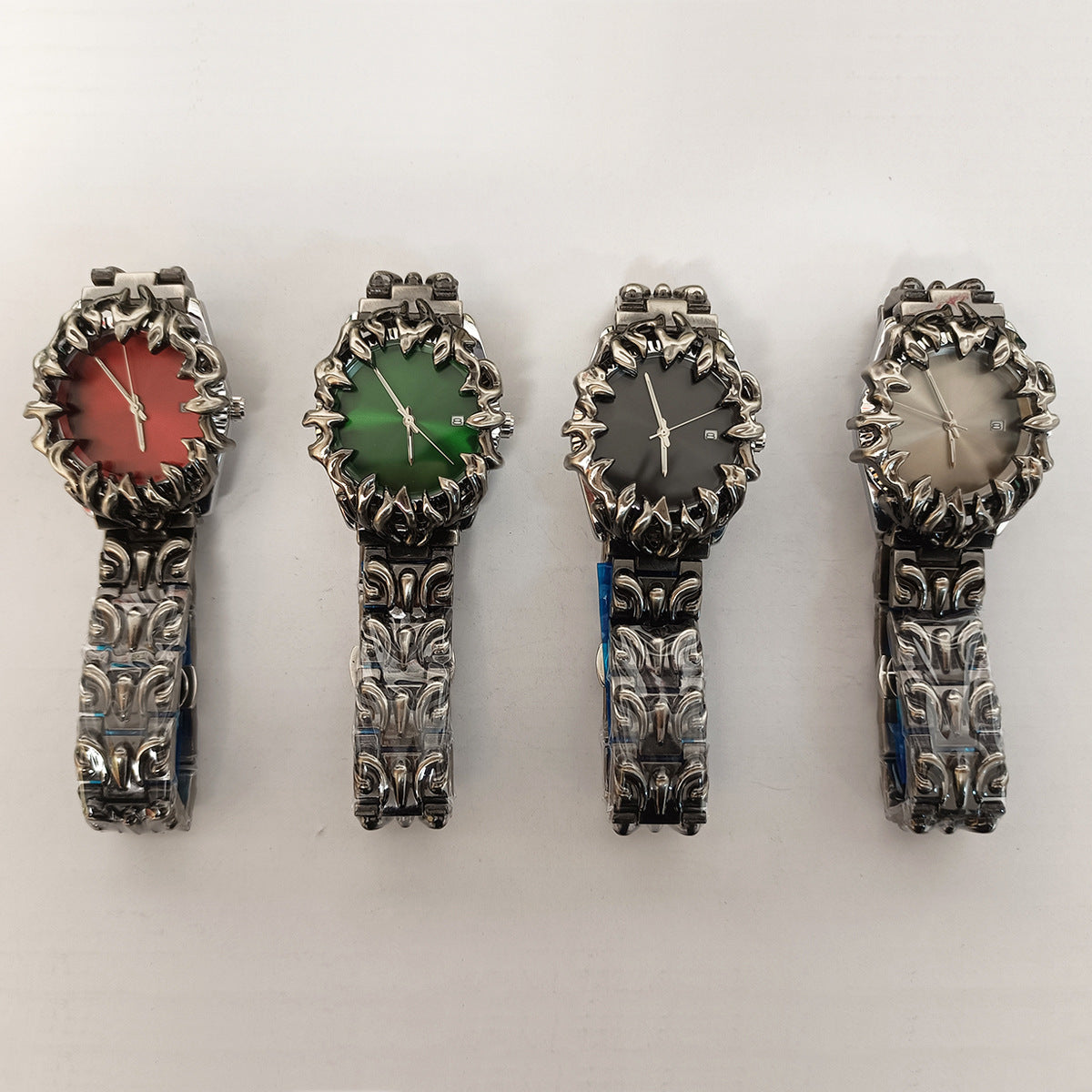 GESMART Men's Y2K Claw Shape Quartz Watch Retro Fashion Alien Design Trendy Niche Wristwatch