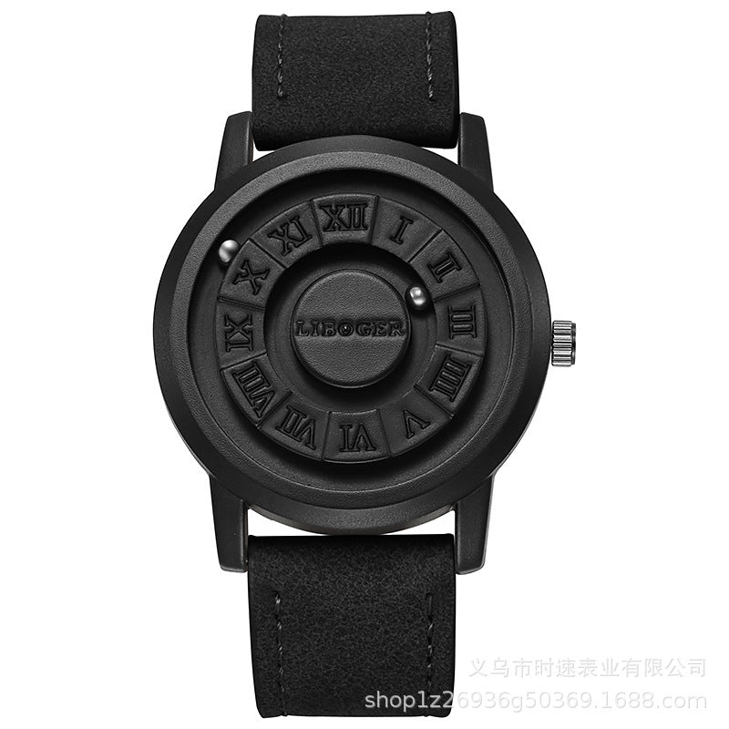 Men's Silver Minimalist Round Concept Watch