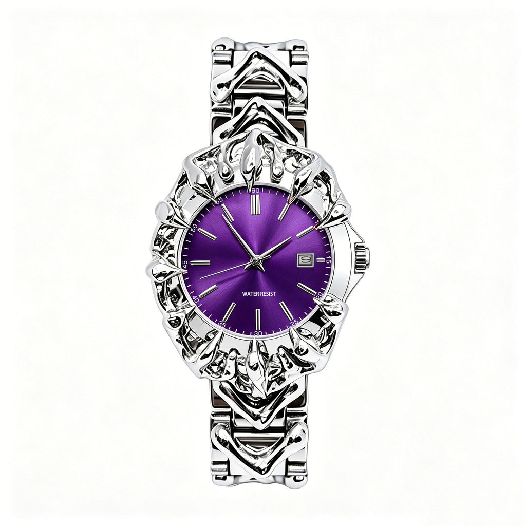 Men's Y2K Relief Claw-Shaped Waterproof Quartz Watch