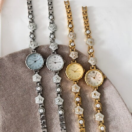 Women's Vintage Camellia Bracelet Quartz Watch