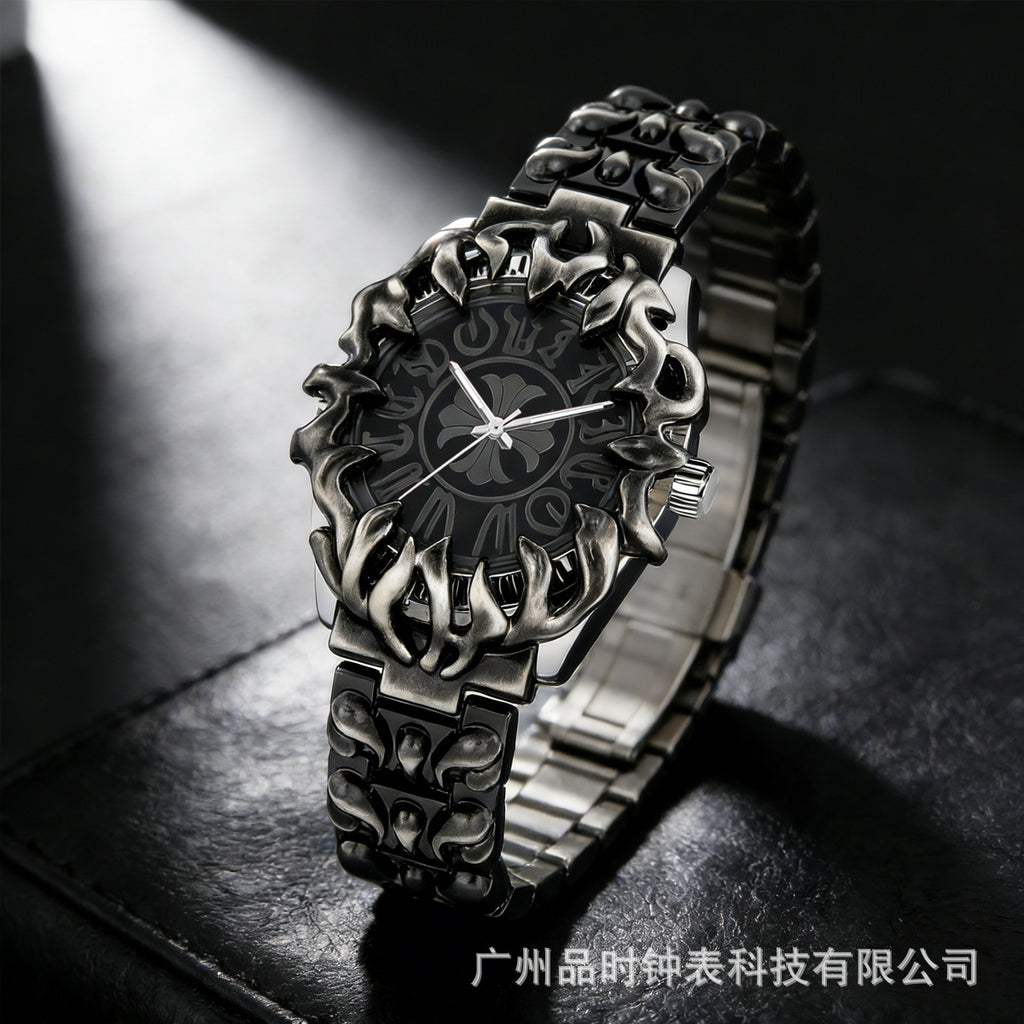 GESMART Men's Y2K Retro Claw Shape Watch Iris Pattern Unique Alien Design Fashion Trendy