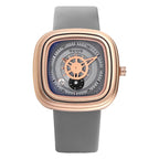GESMART 2023 New Women's Square Quartz Watch Silicone Band Minimalist Casual Luxury Style